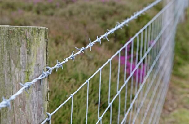 Barbed Wire Fence in Wichita Falls, Texas